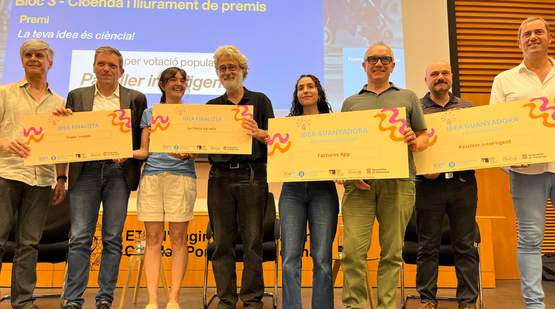 FacturesAPP i el Pastiller Intel·ligent, idees guanyadores del concurs “La teva idea és ciència”