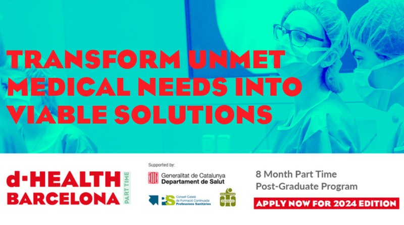 Inscripcions a d-HEALTH Barcelona part-time, programa de formació d’emprenedoria i innovació en tecnologies mèdiques