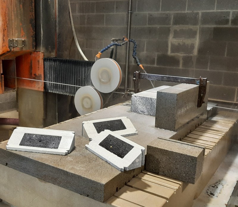 Mixture of cement with recycled material for the formation of concrete, and preparation procedure. MKT2025/0184_C