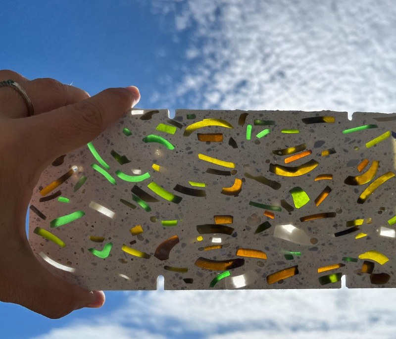 Mixture of cement with recycled material for the formation of concrete, and preparation procedure. MKT2025/0184_C