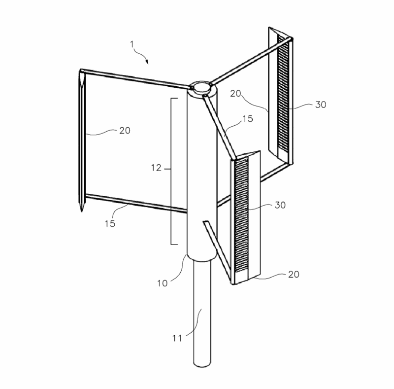 Vertical wind turbine. MKT2024/0192_E