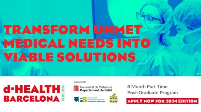 Registrations at d-HEALTH Barcelona part-time, training program for entrepreneurship and innovation in medical technologies