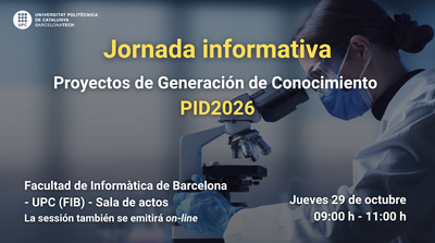 Sessión informativa UPC sobre los PID2026